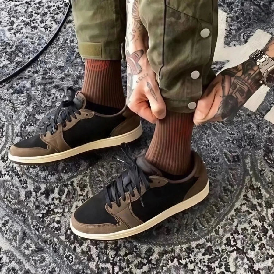 Vânzare Fierbinte🔥 1 Low OG X TS Dark Mocha Black SP