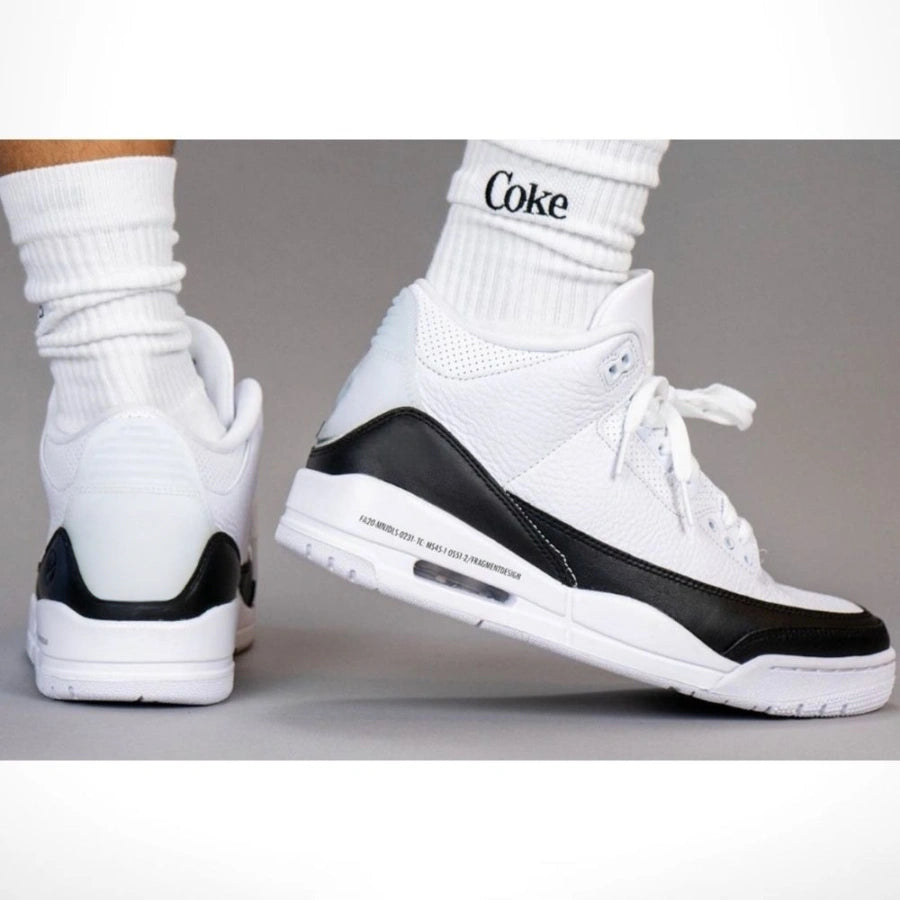 Super Reducere🔥 3 Retro SP x Fragment Design Alb