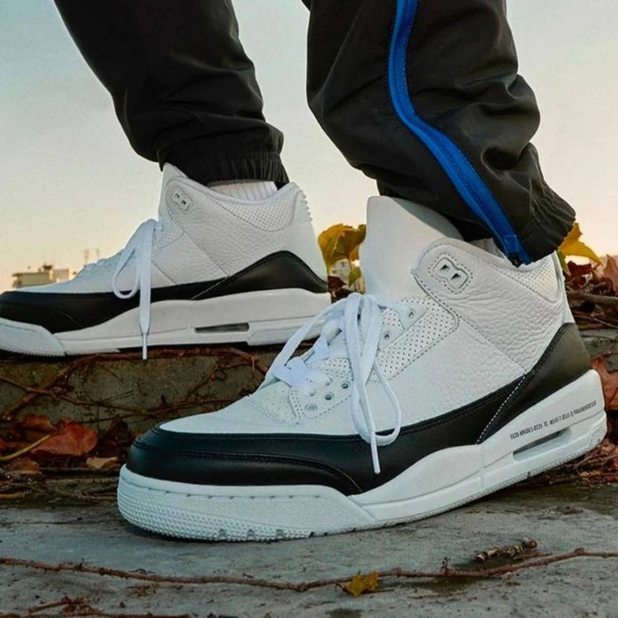 Super Reducere🔥 3 Retro SP x Fragment Design Alb