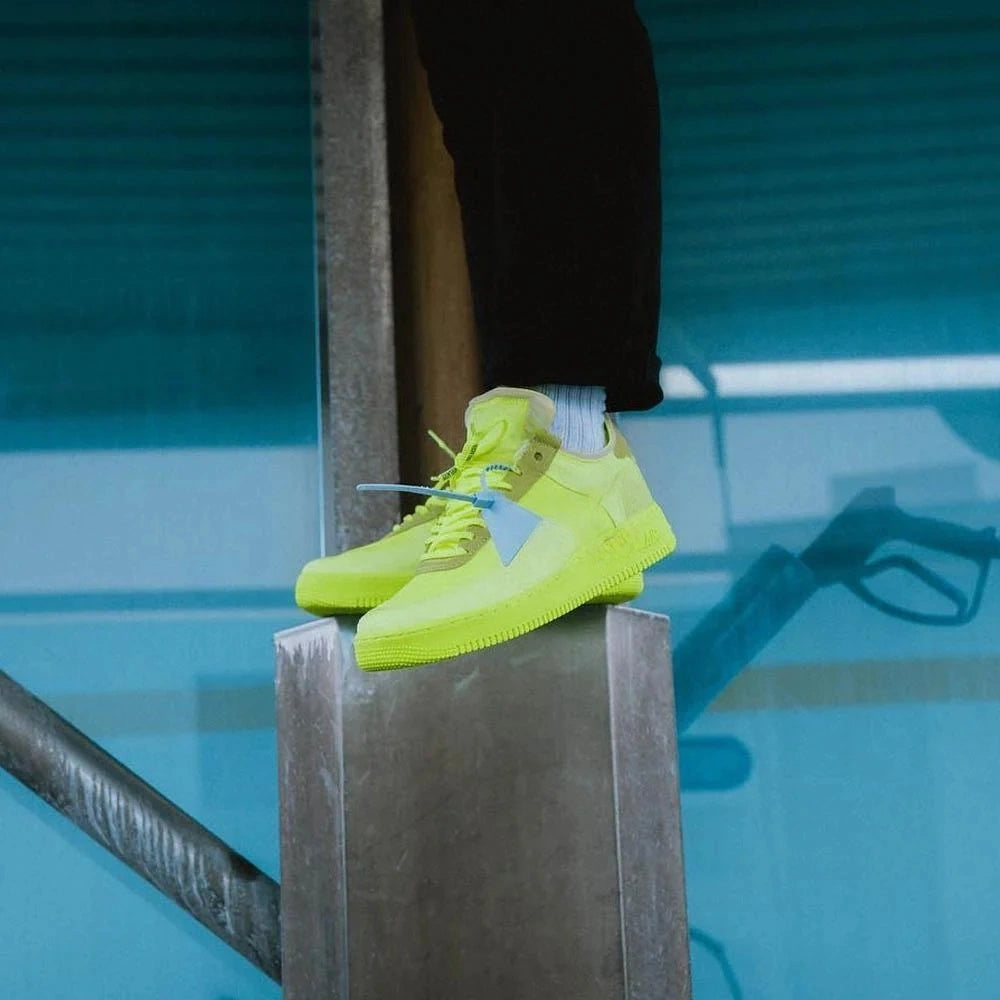 Super Reducere🎉 1 Low Off White Volt Hyper Jade Cone Black