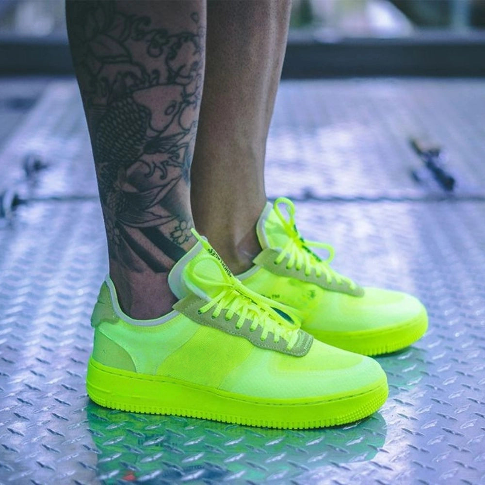Super Reducere🎉 1 Low Off White Volt Hyper Jade Cone Black